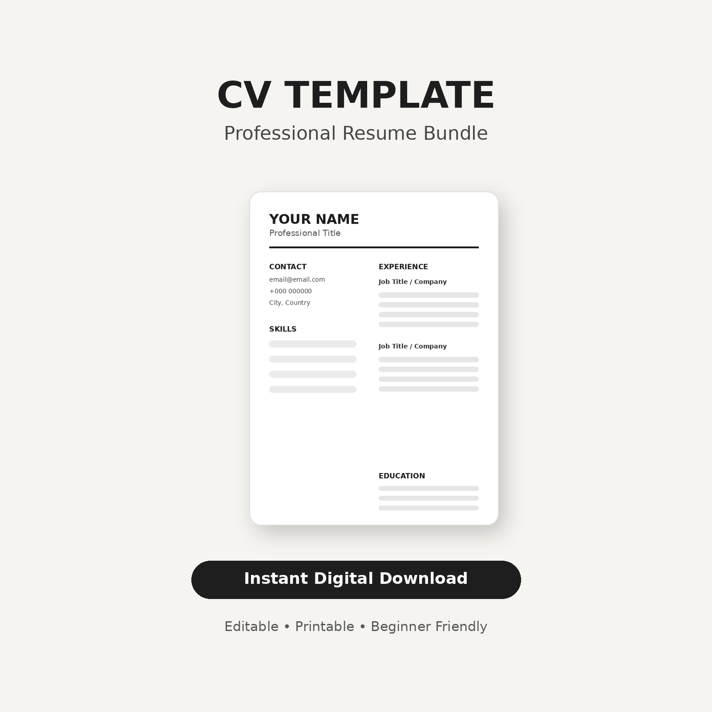 CV Templates